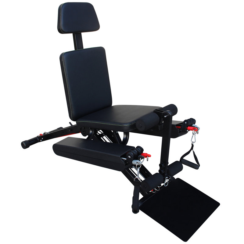 Fauteuil de remise en forme multifonctionnel, banc de musculation réglable pour l'entraînement complet du corps, banc de musculation avec pliage rapide pour la gymnastique à domicile