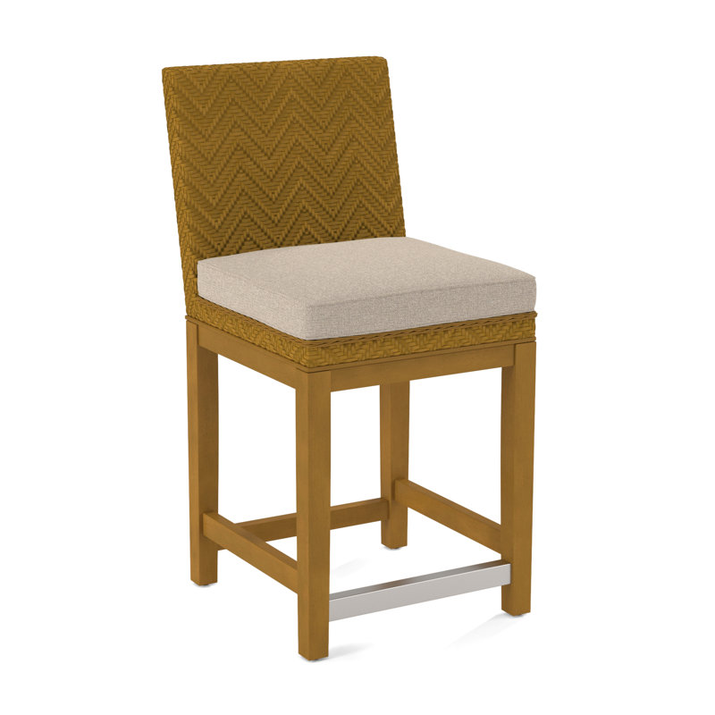 Upholstered Stool, Eggshell Crypton Performance; 0884-93, Celery Finish