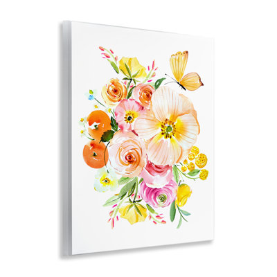 Varied Flower Bundle Wall Plaque Art by Enya Todd
