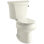 Toilette deux pièces à devant arrondi 1,6 GPF avec technologie de chasse de classe cinq et levier de main droite Wellworth®