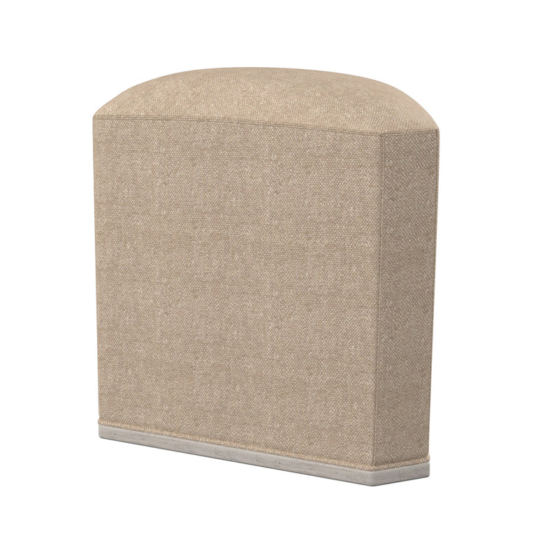 Quinn Novelty Ottoman, Bisque, Libby Linen