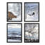 «Winter Snow Frost», ensemble de 4 impressions encadrées sur papier, encadrées sur papier, 4 pièces-93012121-93012122