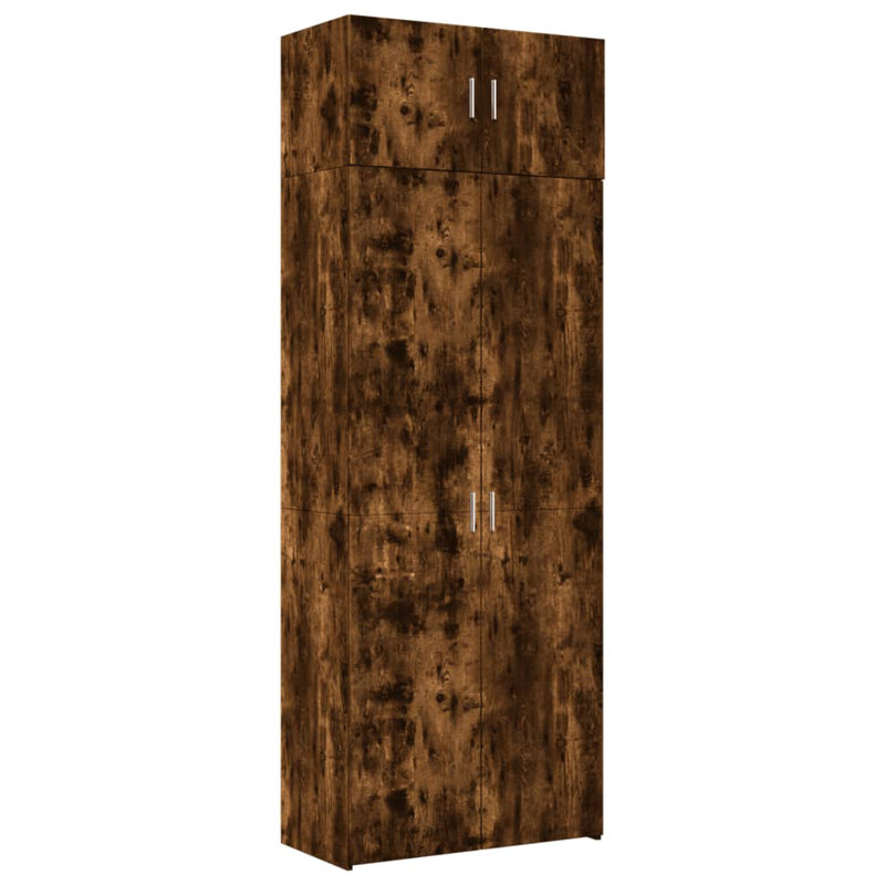Alizaya Manufactured Wood Wardrobe, Smoked Oak