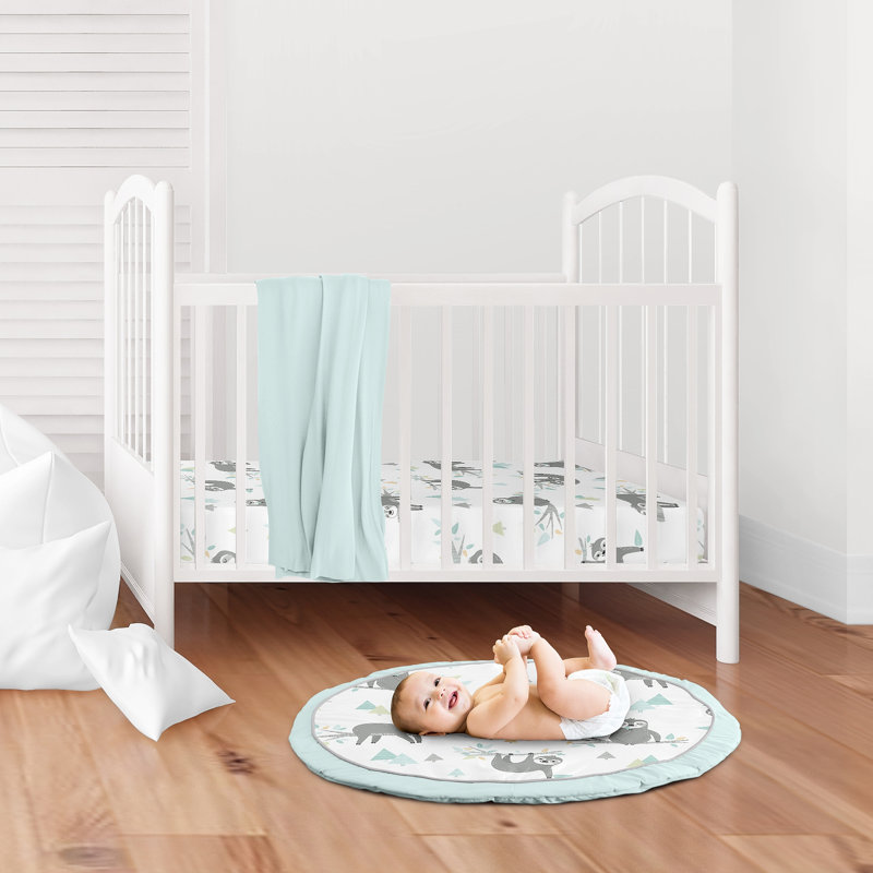 Jeu en tissu aqua et gris Sloth