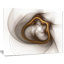 Floral «Brown Abstract Fractal Flower», reproduction d'impression sur toile tendue-26669961