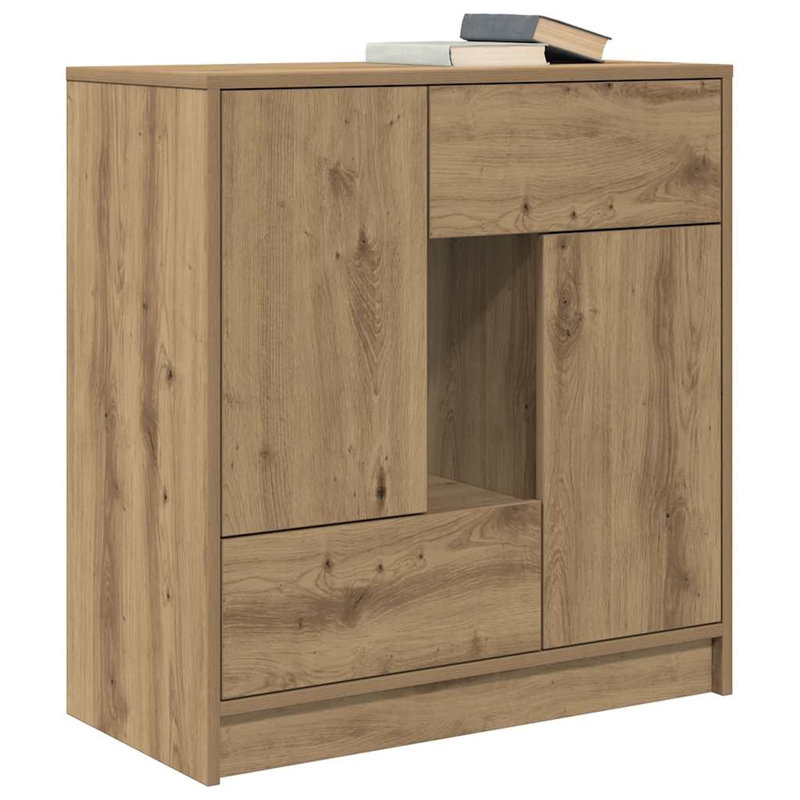 Sideboard With Drawers And Doors 70.5X34x74.5 Cm, Artisan Oak