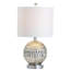 Lampe de table à DEL en verre / métal 20,5 po Coll