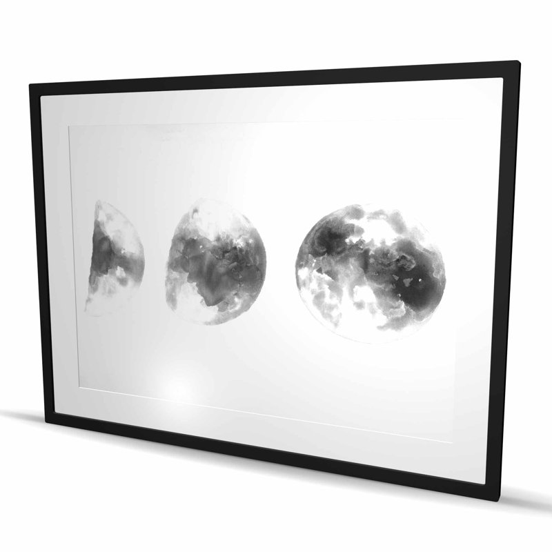 Eclipse in Several Phases - Minimalist Satellite View Print