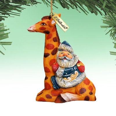 Fifield 4'' Handmade Wood Hanging Figurine Ornament