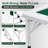 Folding Mahjong Game Table with Green Felt Top, 4 Cup Holders & Tile Trays