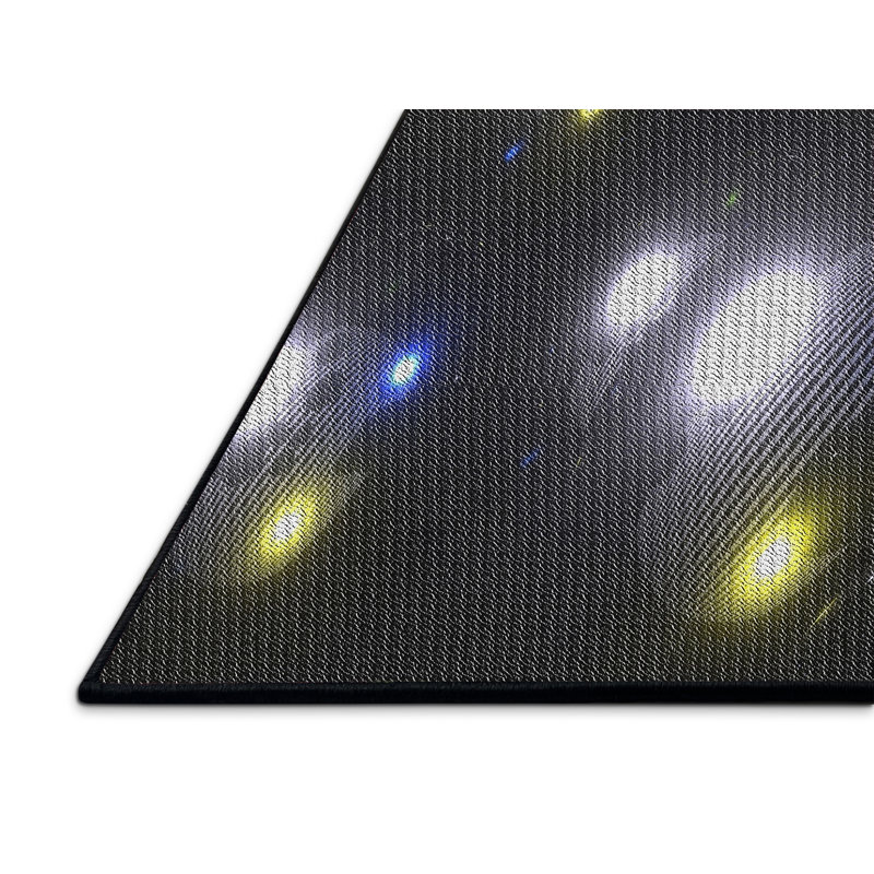 Tapis noir Uman, Rectangle 5 pi x 7 pi