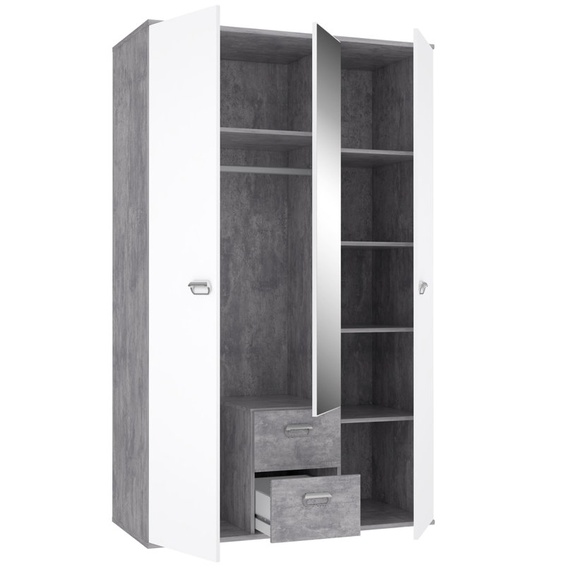 Bearup 2 Door Manufactured Wood Wardrobe