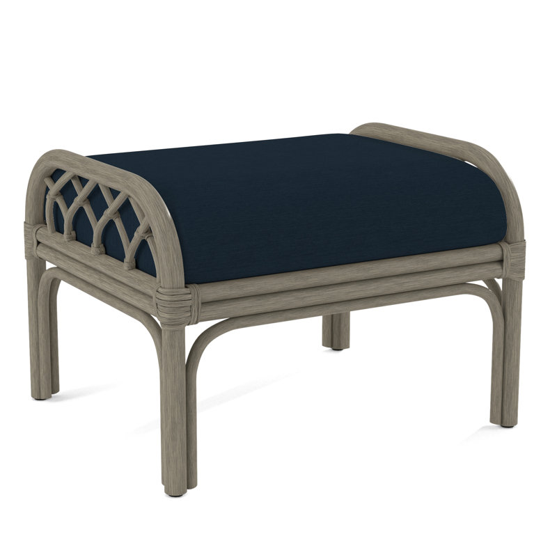 Edgewater Ottoman, Brown Geometric, 0456-33, Stone Hearth