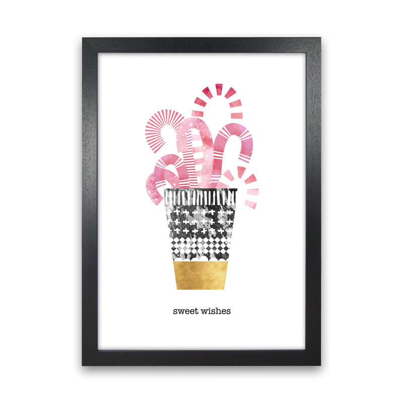 Sweet Wishes - Print, Black Framed, 46cm H x 34cm W x 3cm D