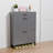 Shoe Storage Cabinet For Entryway, Free Standing Shoe Organizer With 2 Flip Drawers, Hidden Shoe Rack Storage Organizer-1232423372