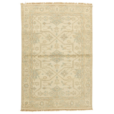 One-of-a-Kind 4' X 6' Hand Knotted Area Rug