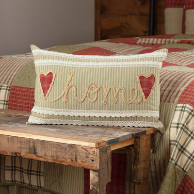 Prairie Winds Striped Cotton Blend Reversible Throw Pillow