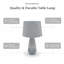 Elegant & Stylish Eakins Ceramic 52 CM Table Lamp with Hand-Finished Base – Sophisticated Decorative Light for Modern Bedroom
