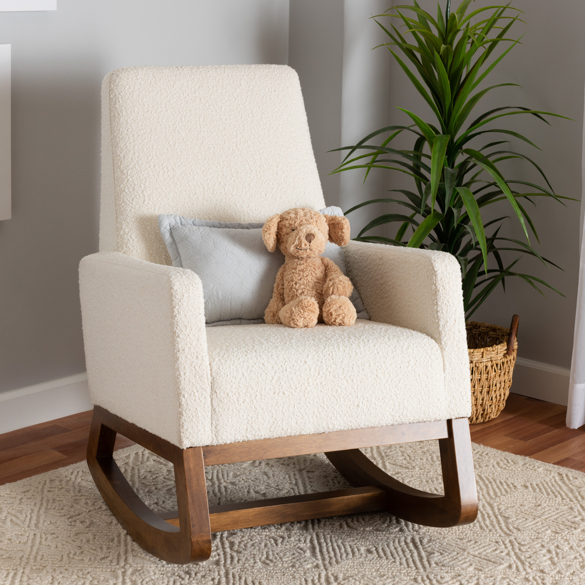 Padded glider outlet chair