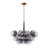 Eclectic-Style 6-Light Gradient Glass Bubble Chandelier