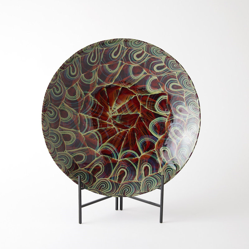 Handmade Glass Decorative Plate