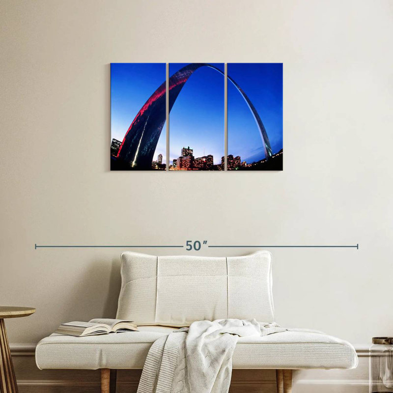 Famous St. Louis Gateway Arch, 20" H x 33" W
