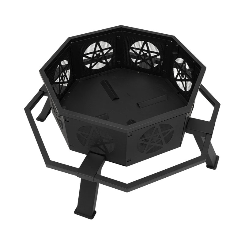 Round Iron Charcoal Fire Pit
