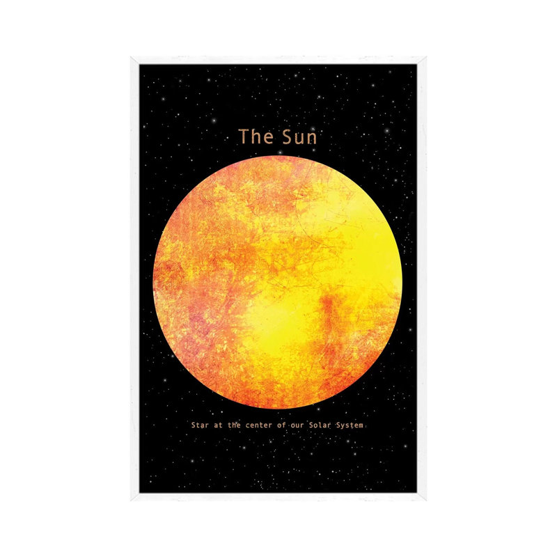 The Sun by Terry Fan - Floater Frame Gallery-Wrapped Canvas Giclée on Canvas, White, 101.6 cm H x 66.04 cm W