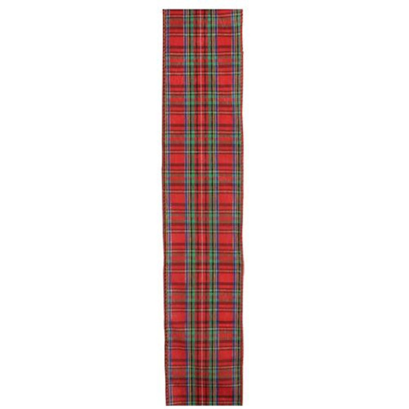 Ruban d'artisanat de Noël filaire rouge et bleu 2,5 po x 10 verges