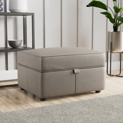 Marylin Wide Rectangle Footstool Ottoman with Storage