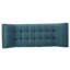 Banc confortable bleu sarcelle avec coussin de siège rembourré et salon doux au design