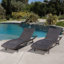 Chaise longue en osier Kauai Pe (ensemble de 2) seulement incluant la méridienne