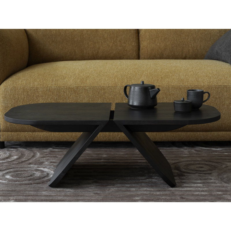 AVIO Oak End Table, 31" H X 100" W X 54" D, Black Oak