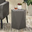 Table d'appoint moderne moderne en béton léger, 16 x 16 x 18, sans assemblage, table grise avec style, forme de pentagone, 16 po x 16 po x 18 po, éclat de calcaire