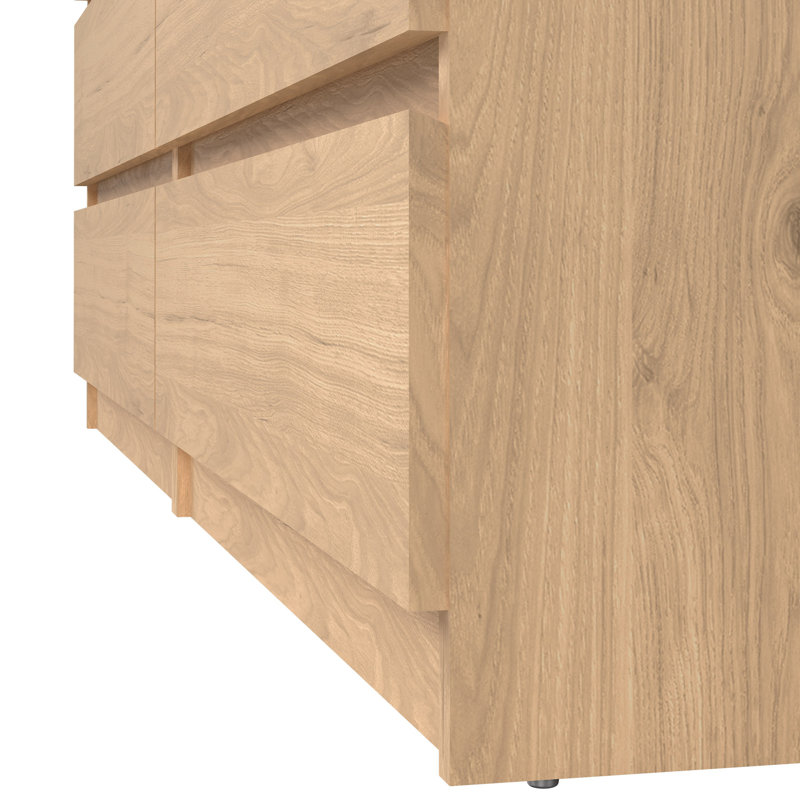 Commode double à 6 tiroirs l 60,5 po Jada, Hickory Jackson