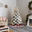 Sapin de Noël enneigé 7 po avec 400 lumières DEL