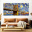 Pont de Brooklyn, nuit étoilée sur toile, ensemble de 3 pièces-174132101
