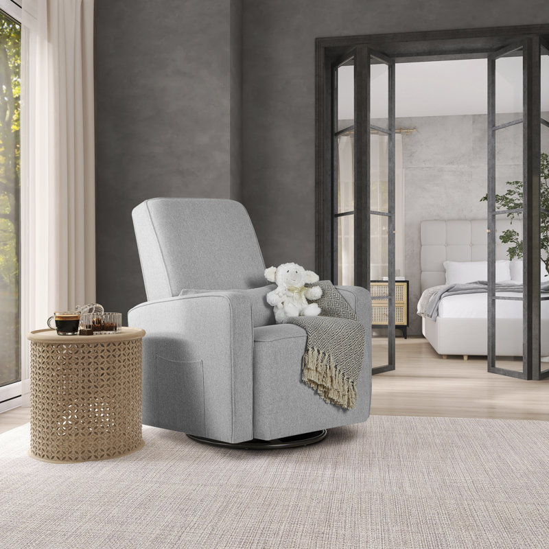 Upholstered Swivel Reclining Rocking Chair