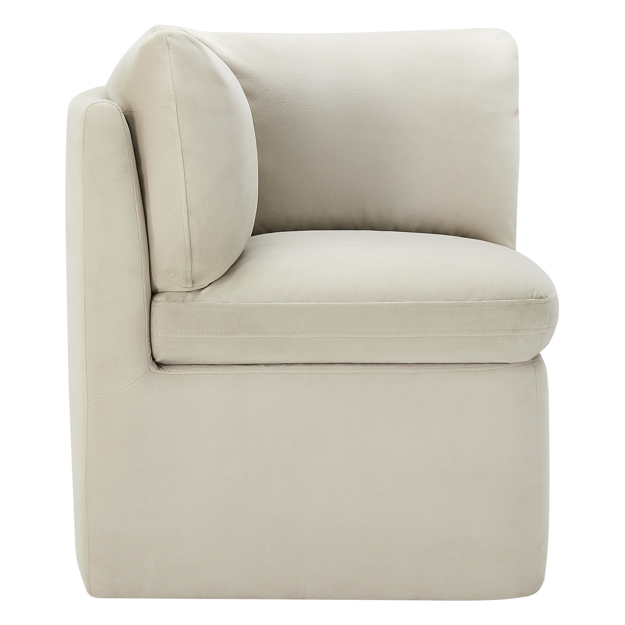 Alayaa Corner Chair, Bella Beach Performance Velvet