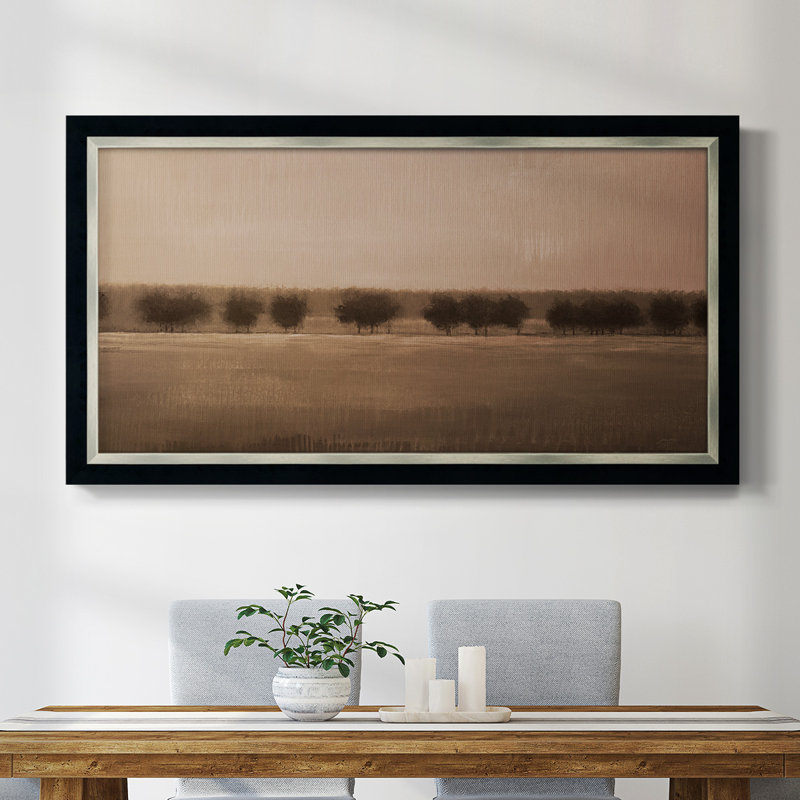 Morning Glory V1 - Reproduction de photo sur toile simple, H 29 po x l 53 po x P 1 po, Encadrement brun