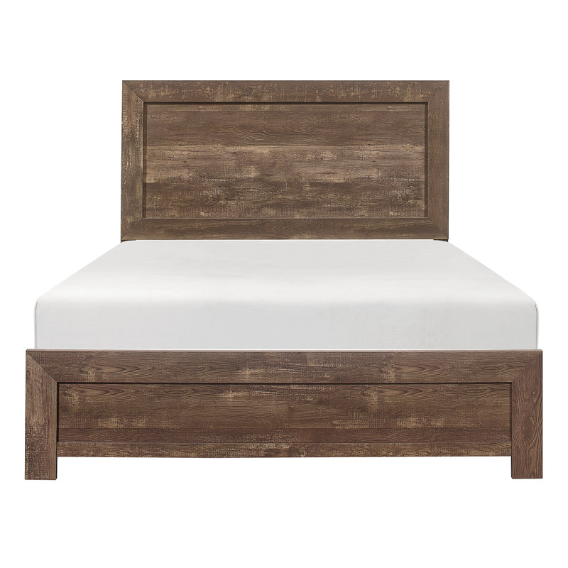 Claudette Low Profile Standard Queen Bed, Queen, Brown