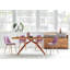 Noemi Teak Solid Wood Top Metal Base Dining Table-1529079978-1529079979