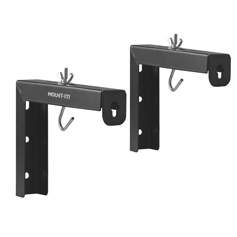 6" Universal Projector Screen Mount - Wall Or Ceiling Installation, Black
