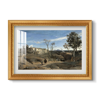 La Cervara, la campagne romaine, v. 1830-1831-Jean-Baptiste-Camille Corot-Impression encadrée personnalisée