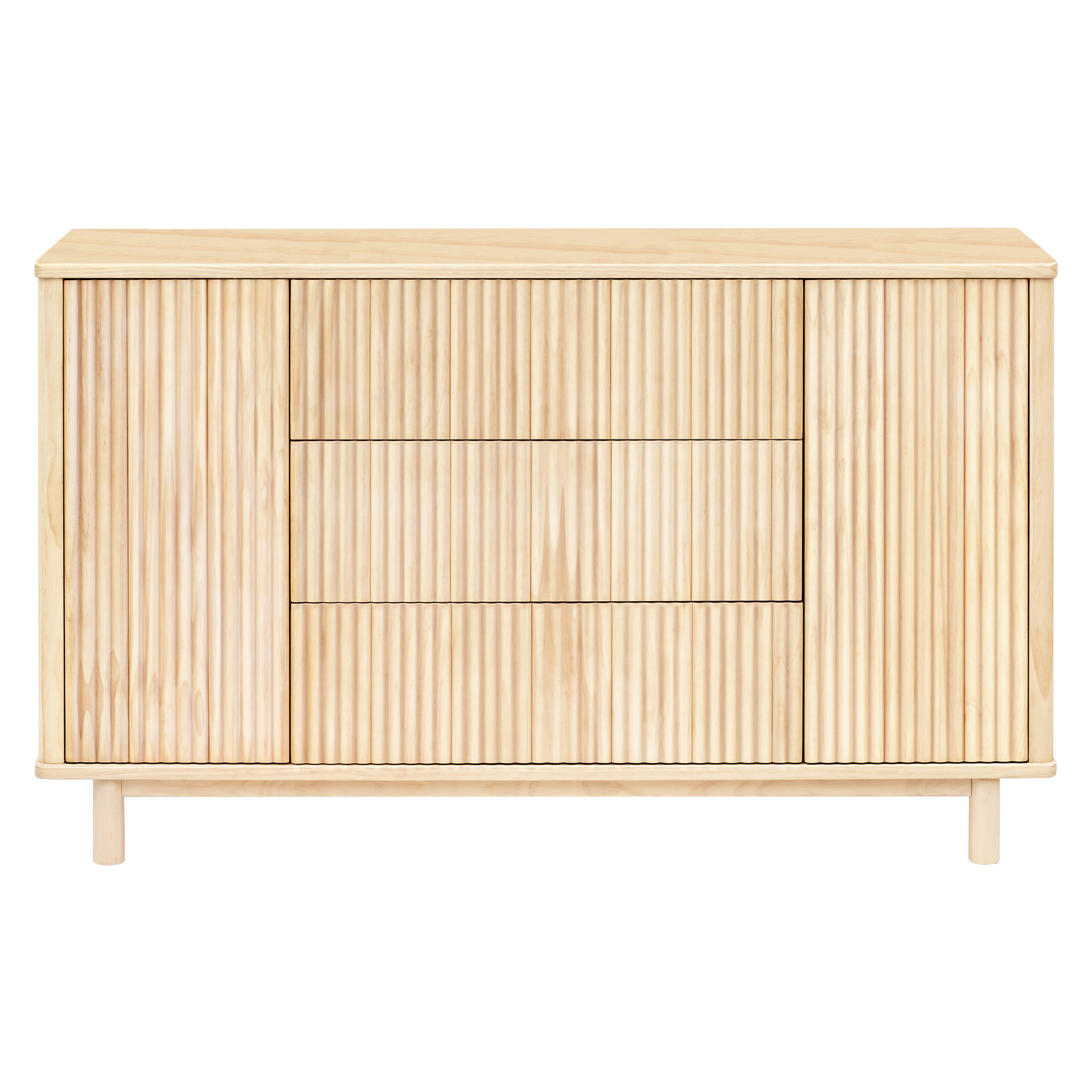Pogo Tambour Assembled Dresser, Blonde