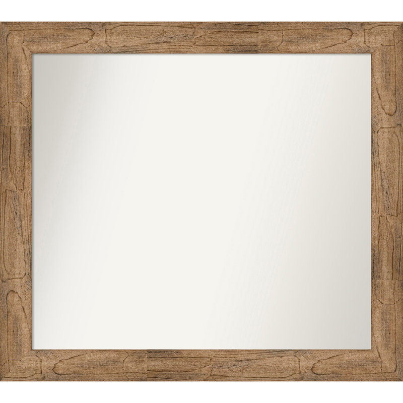 Timmy Solid Wood Wall Mirror, 33.5" x 37.5", Rectangle