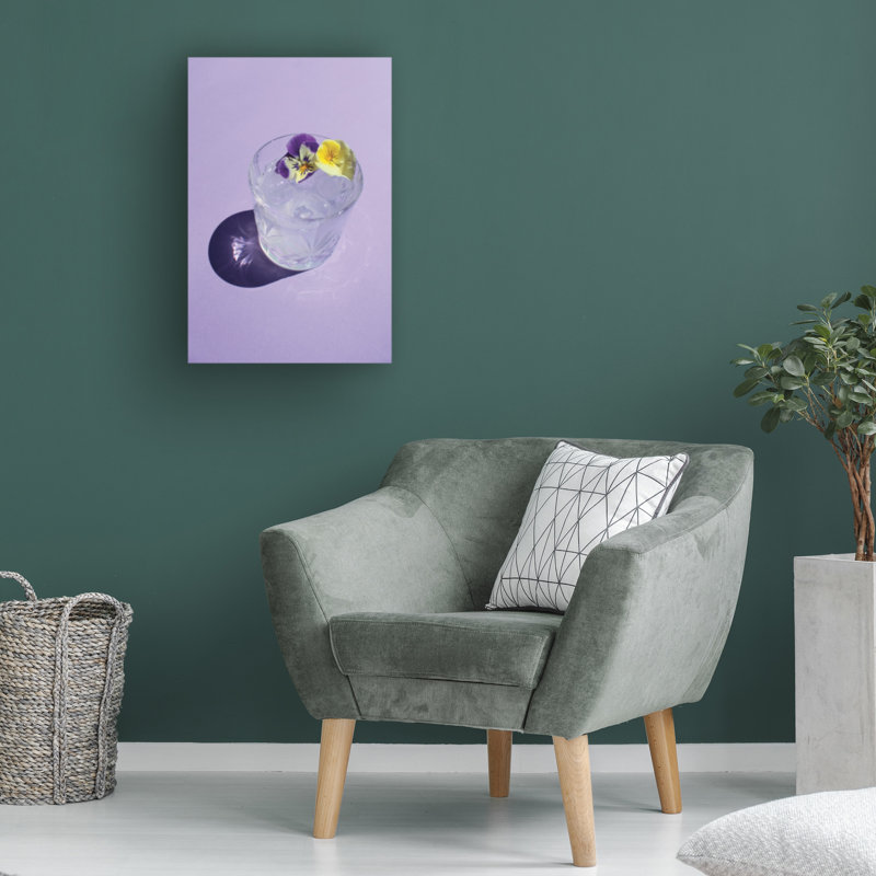 Art sur toile avec lavande Incado, H 19 po x l 12 po