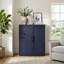 Armoire de rangement autoportante avec tablettes réglables et garde-manger avec portes pour chambre à coucher, salon, salle de bain-2046625319-2046625312