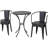 COLMAR 3 PC KD METAL BISTRO SET-912932150