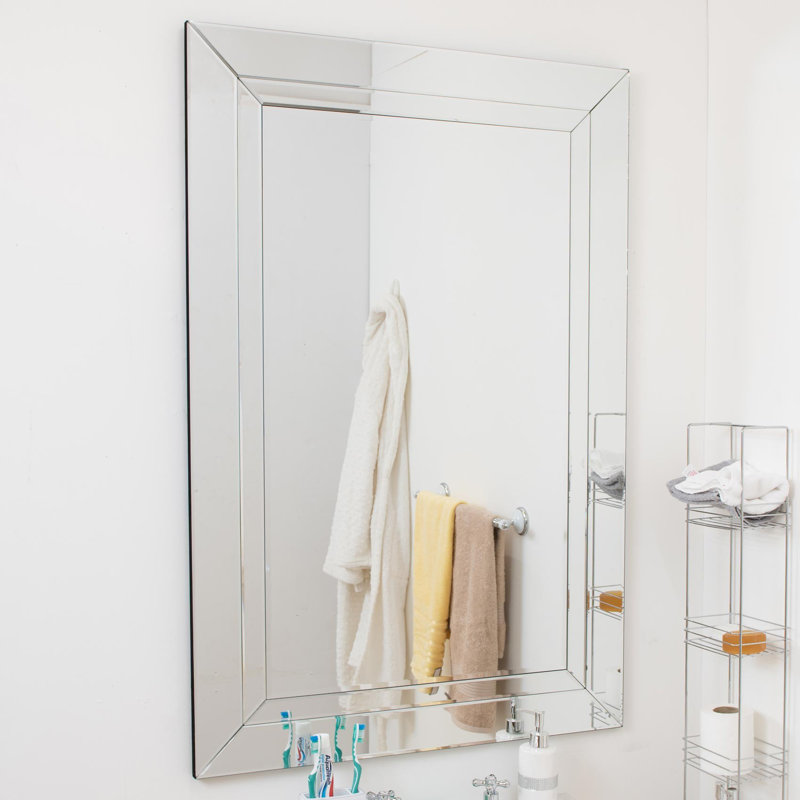 Nowell Wood Flat Wall Mirror